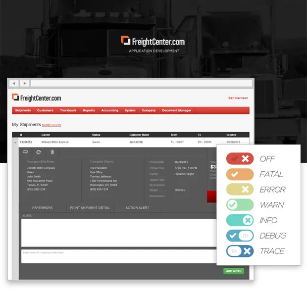 FreightCenter Software Projects