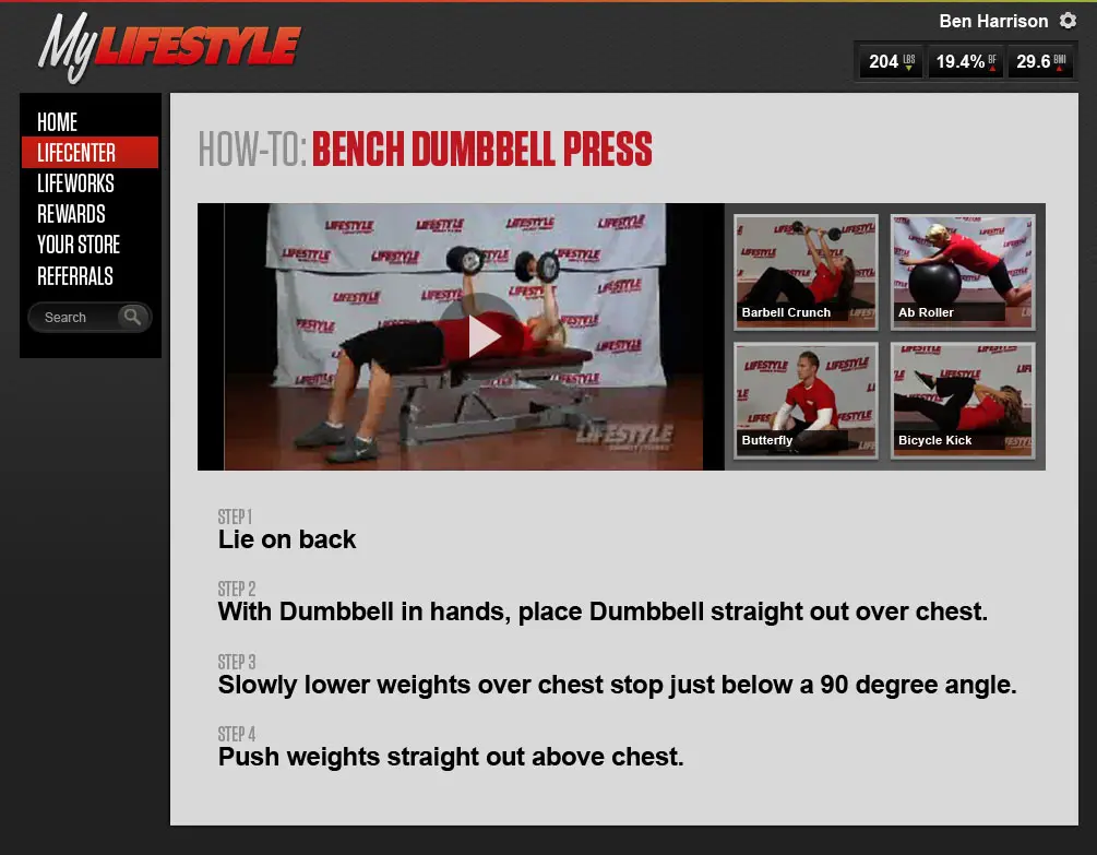 My Lifestyle member portal concept