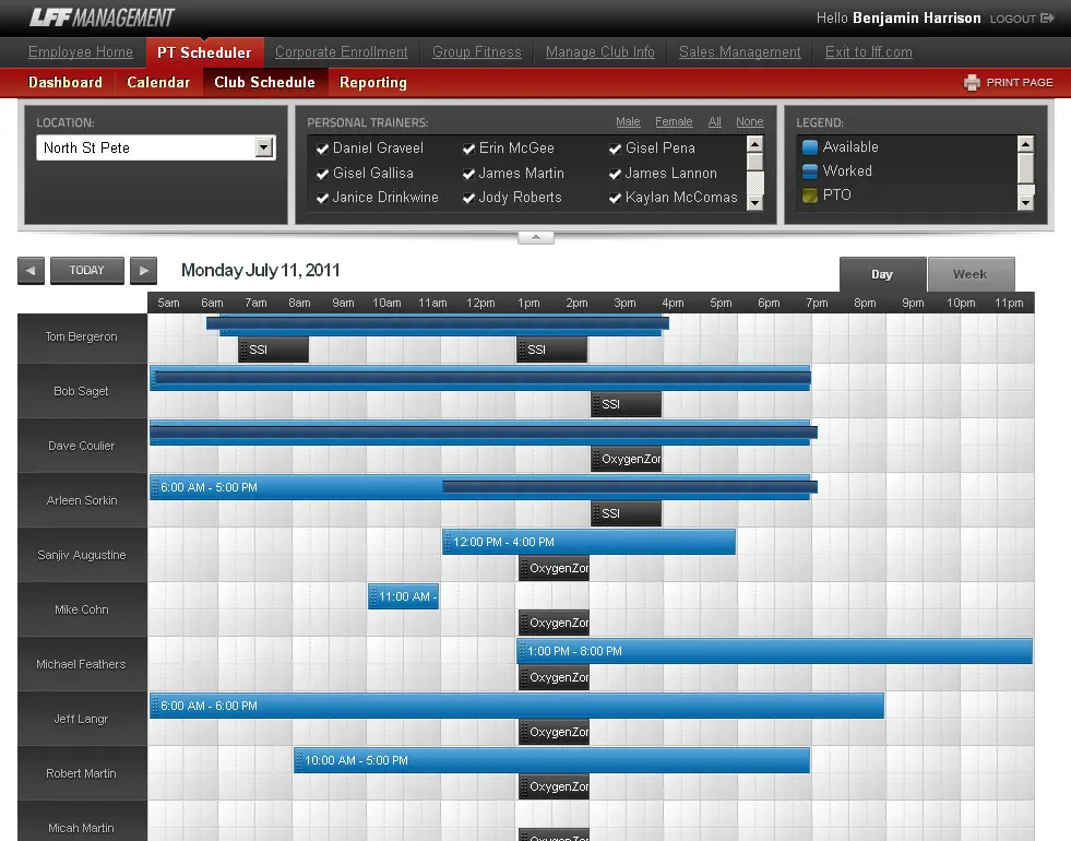 Personal Trainer Scheduler