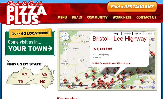 Pizza Plus Public Web Site